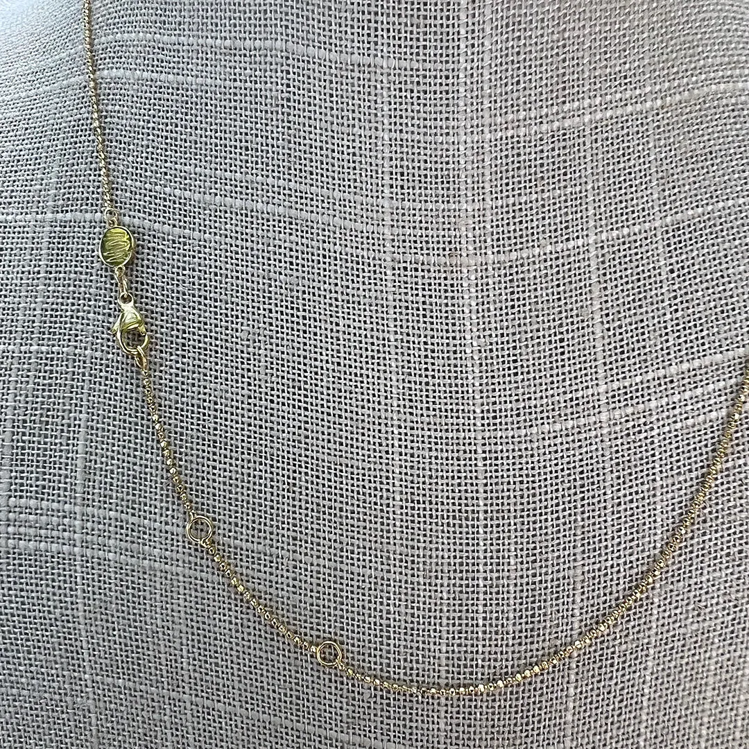Goldbug Collection Tiny Bead Chain Necklace Croghans