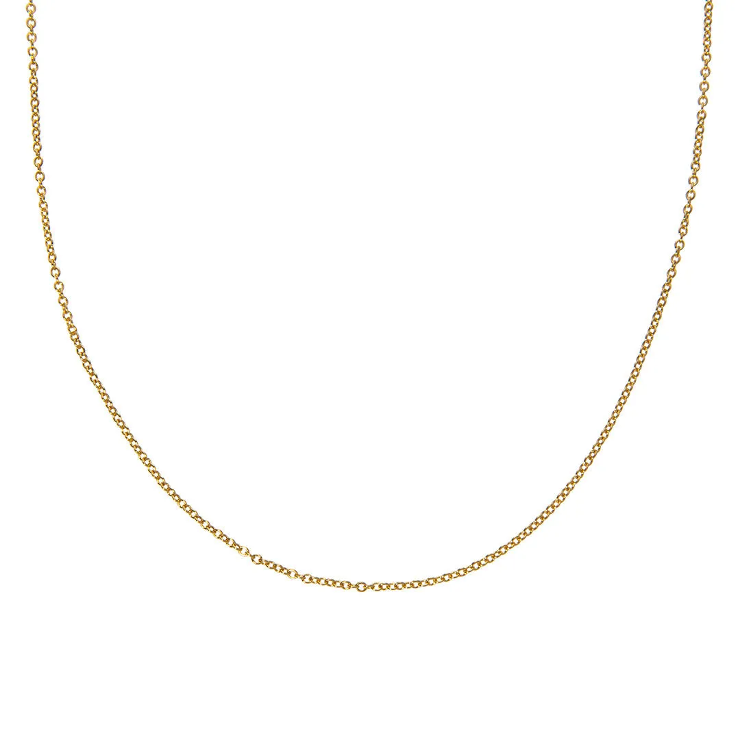 Goldbug Collection Tiny Cable Chain Necklace Croghans