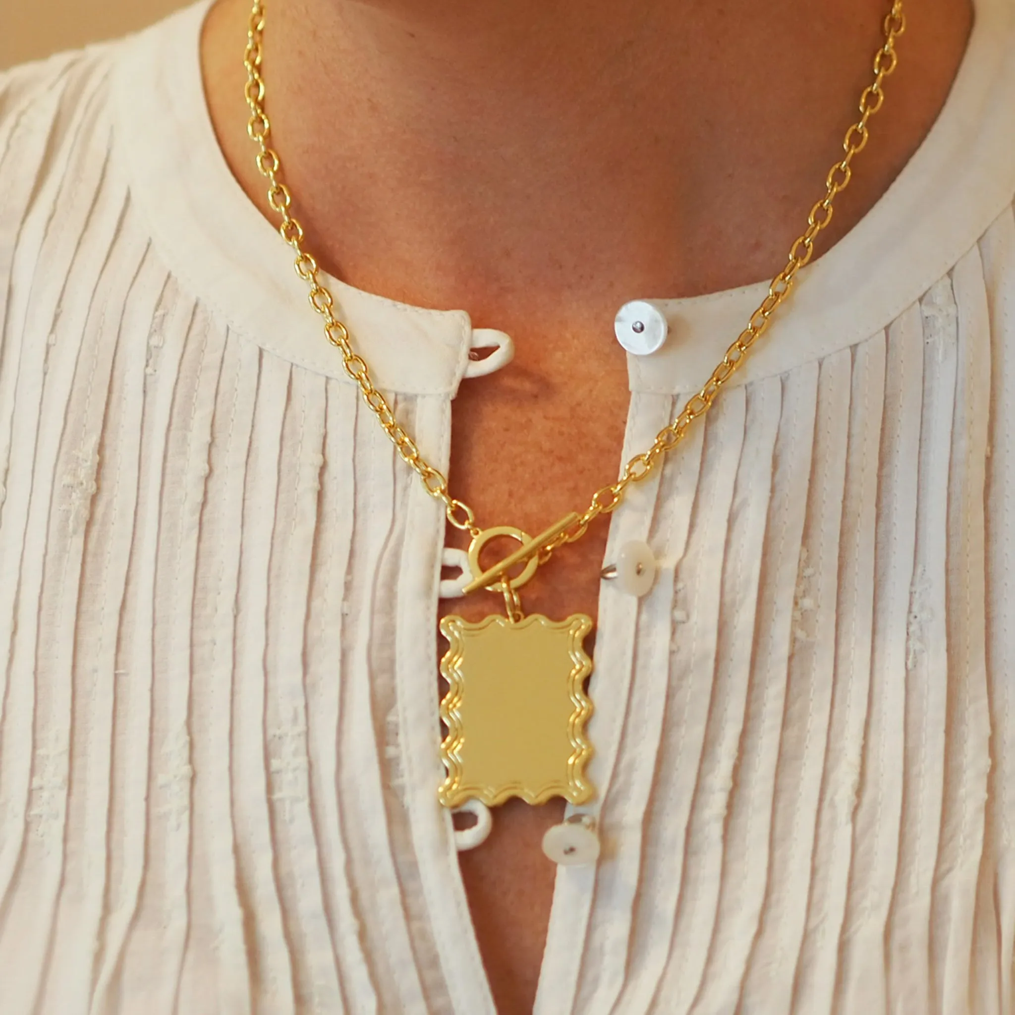 Goldbug Collection Toggle Charm Chain Necklace Croghans