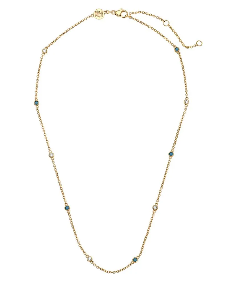 Goldbug Collection Turquoise Scattered Sparkle Necklace Croghans