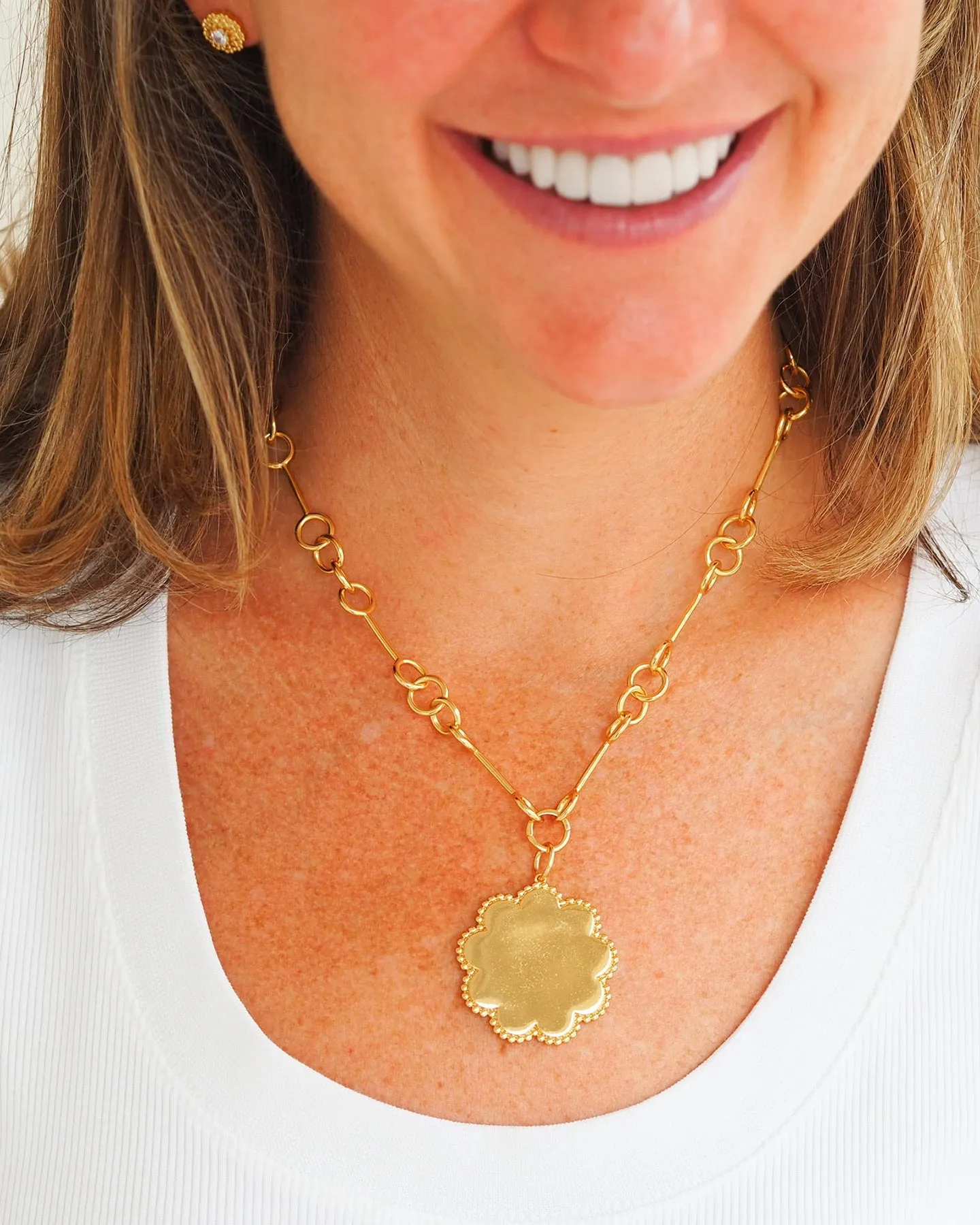 Goldbug Collection Wishbone Chain Necklace Croghans