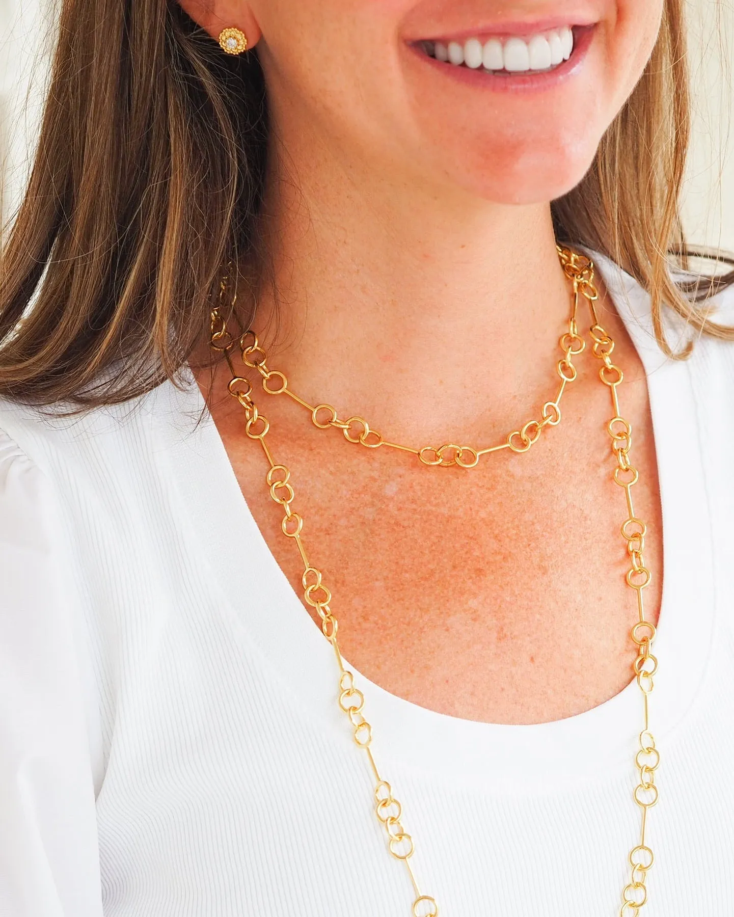 Goldbug Collection Wishbone Chain Necklace Croghans