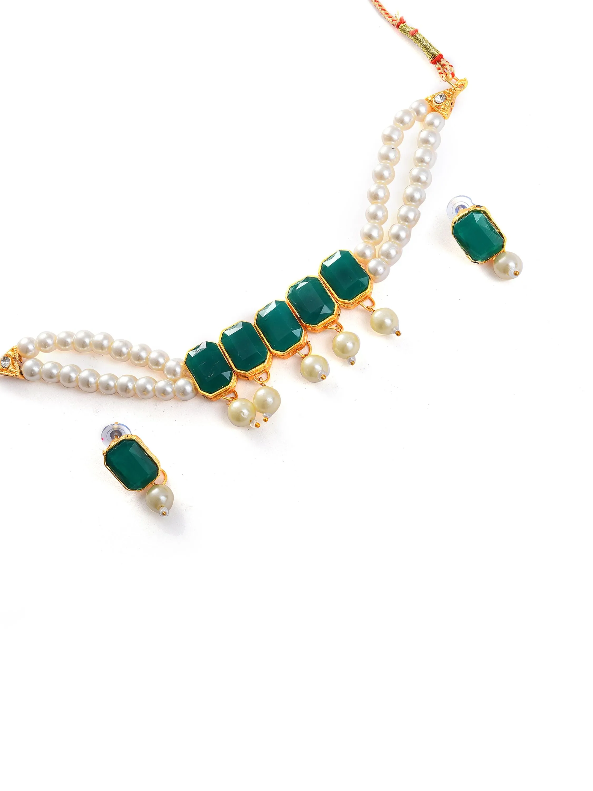 Gold_plated Pearl Choker Set