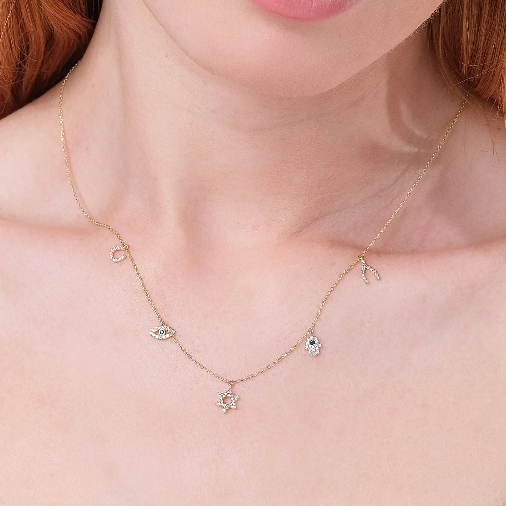 Good Luck Charms Necklace, Tessa SARAHELISE