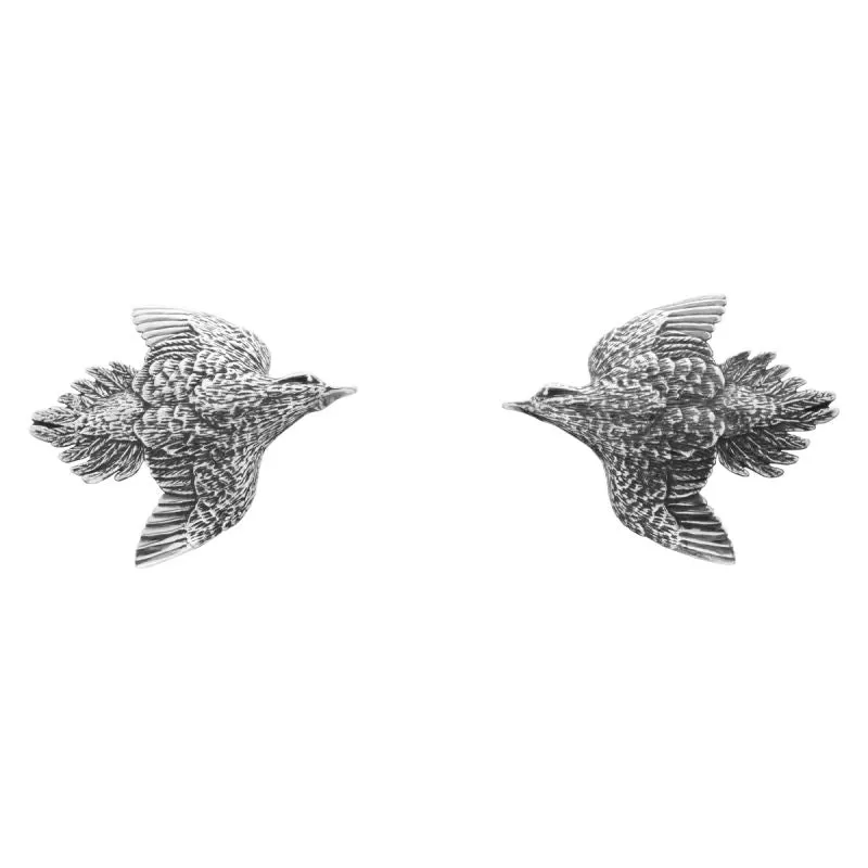 Grainger McKoy Sterling Silver Large Dove Earrings Croghans