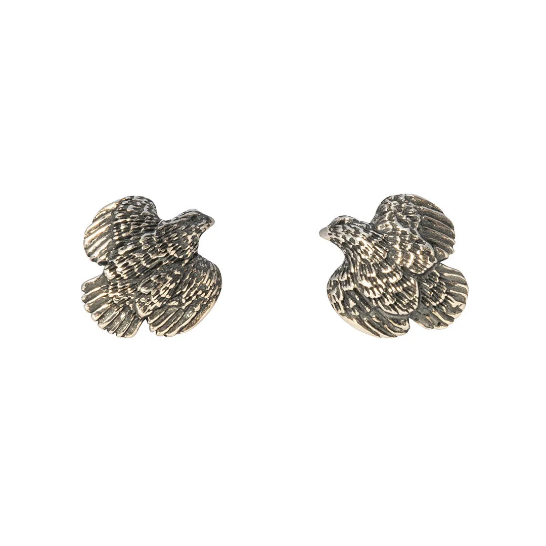 Grainger McKoy Sterling Silver Small Quail Earrings Croghans