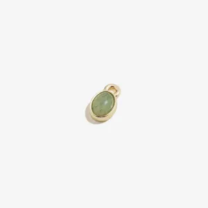 Green Aventurine Hoop Earring Charm