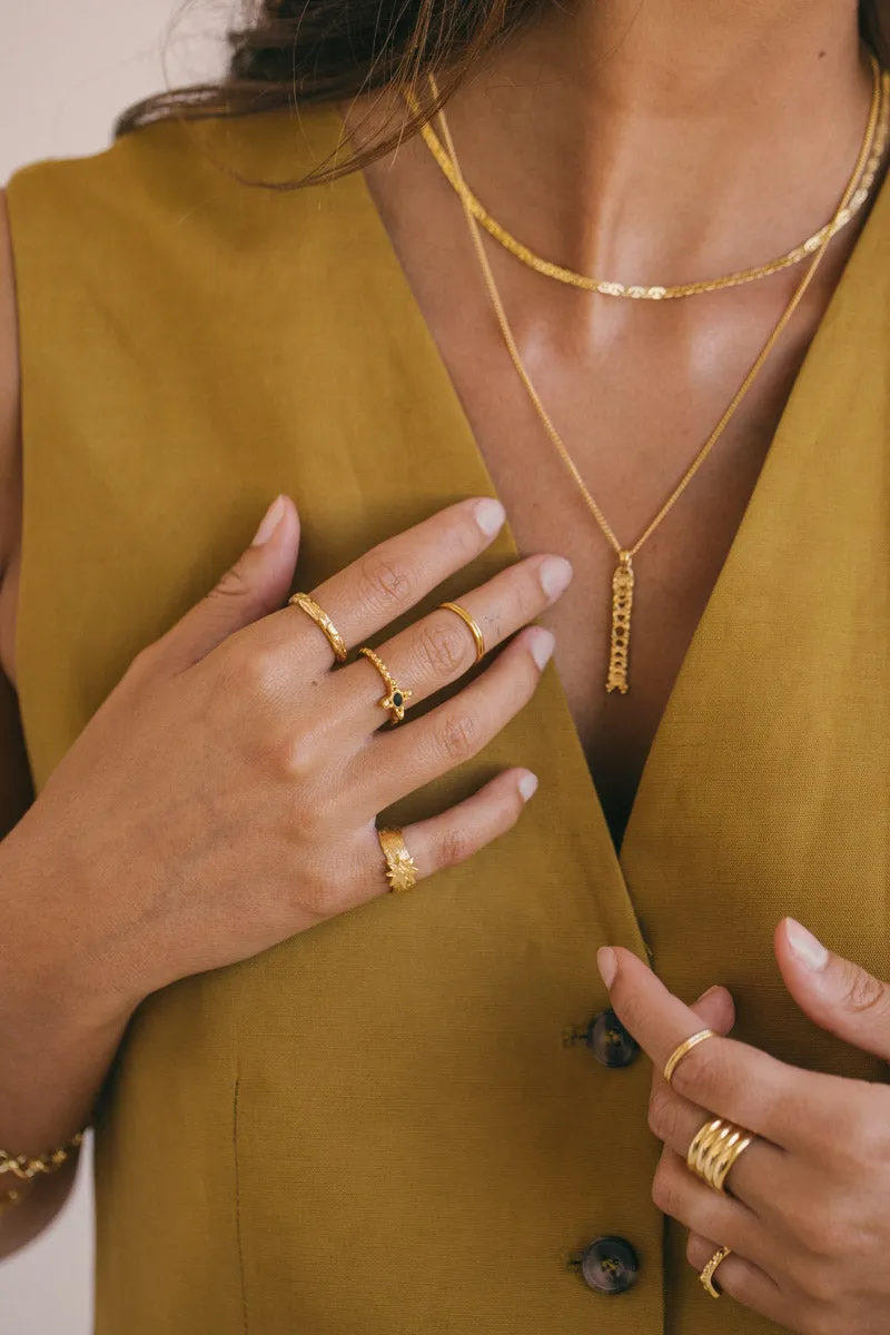 Gypsy stack ring gold plated Wildthings Collectables