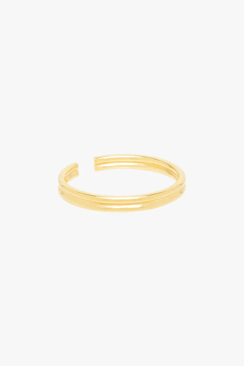 Gypsy stack ring gold plated Wildthings Collectables