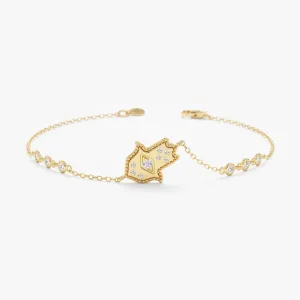 Hamsa Hand Diamond Station Bracelet, Yael SARAHELISE