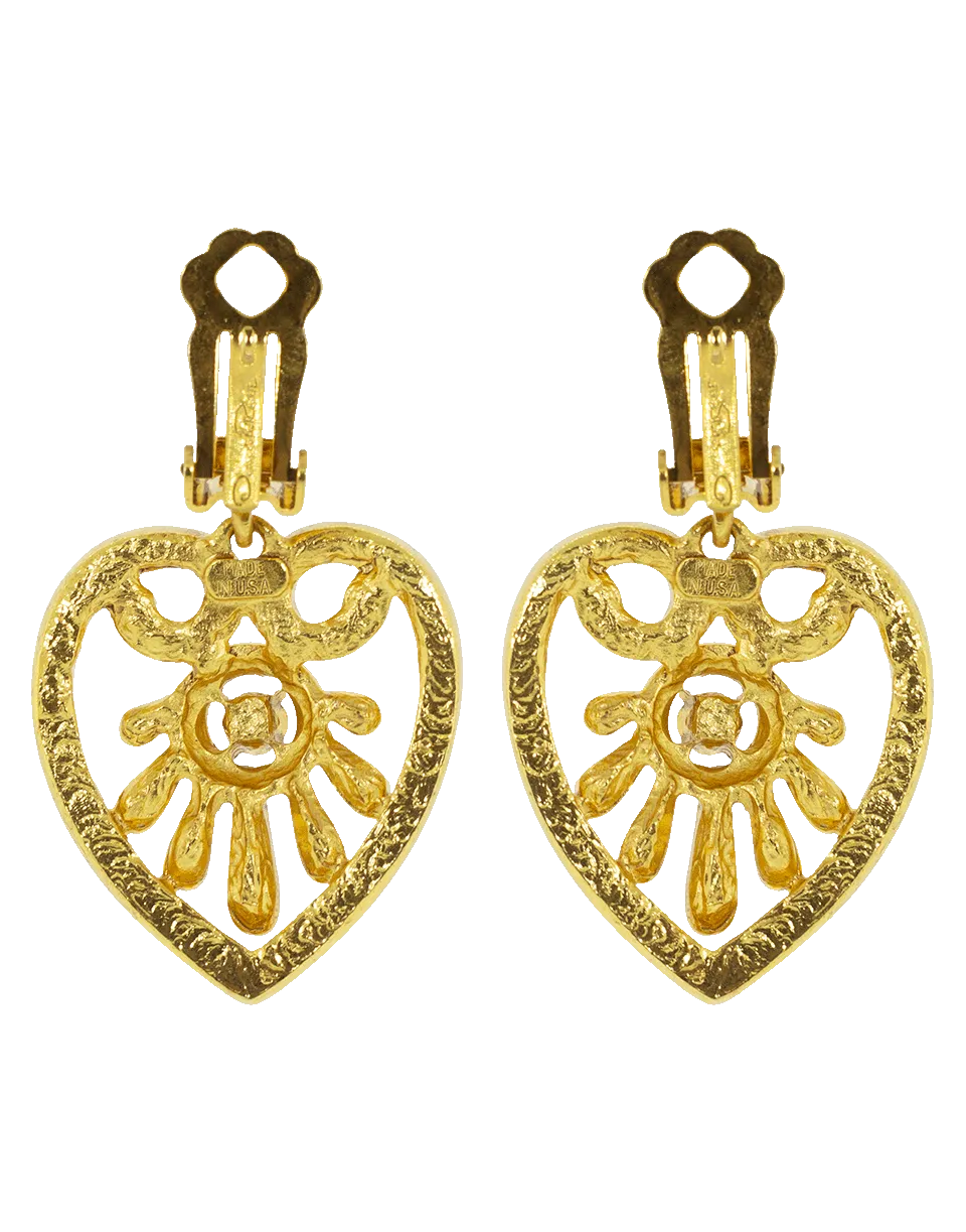 Heart Drop Earrings