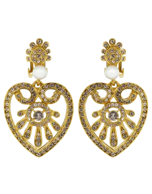 Heart Drop Earrings