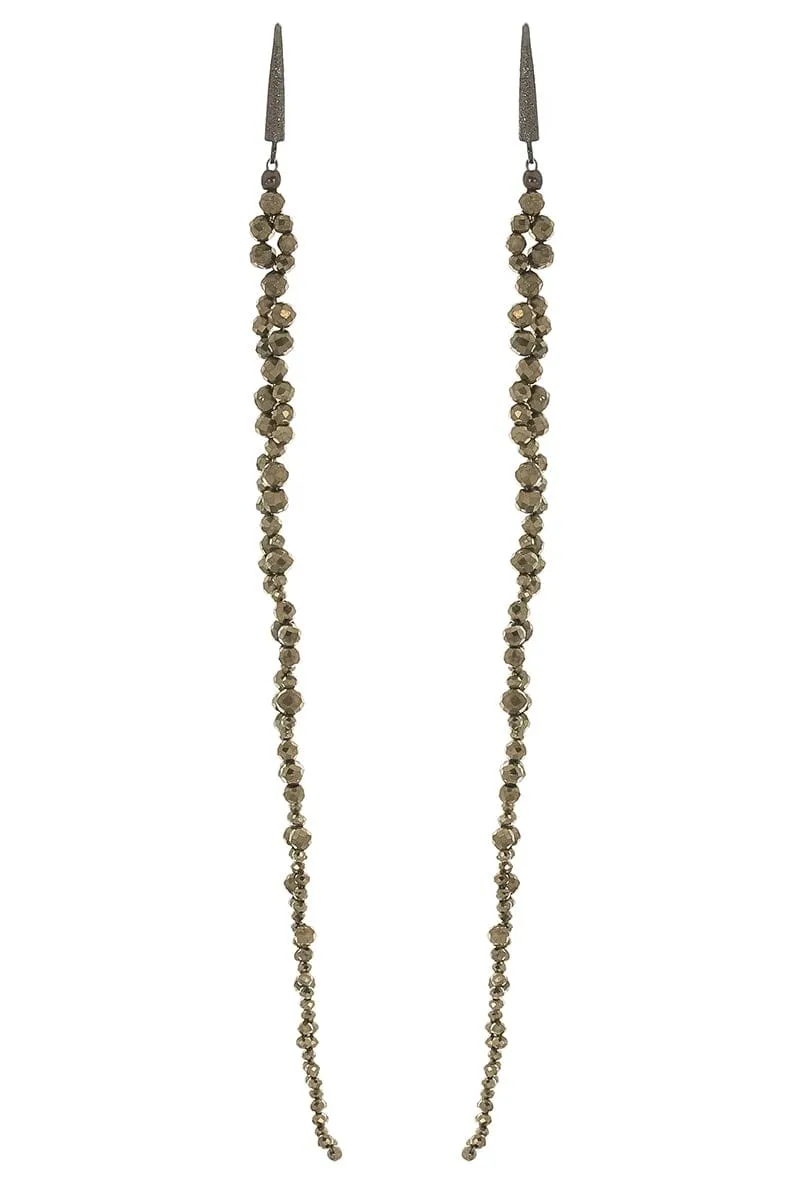 Hematite Drop Earrings