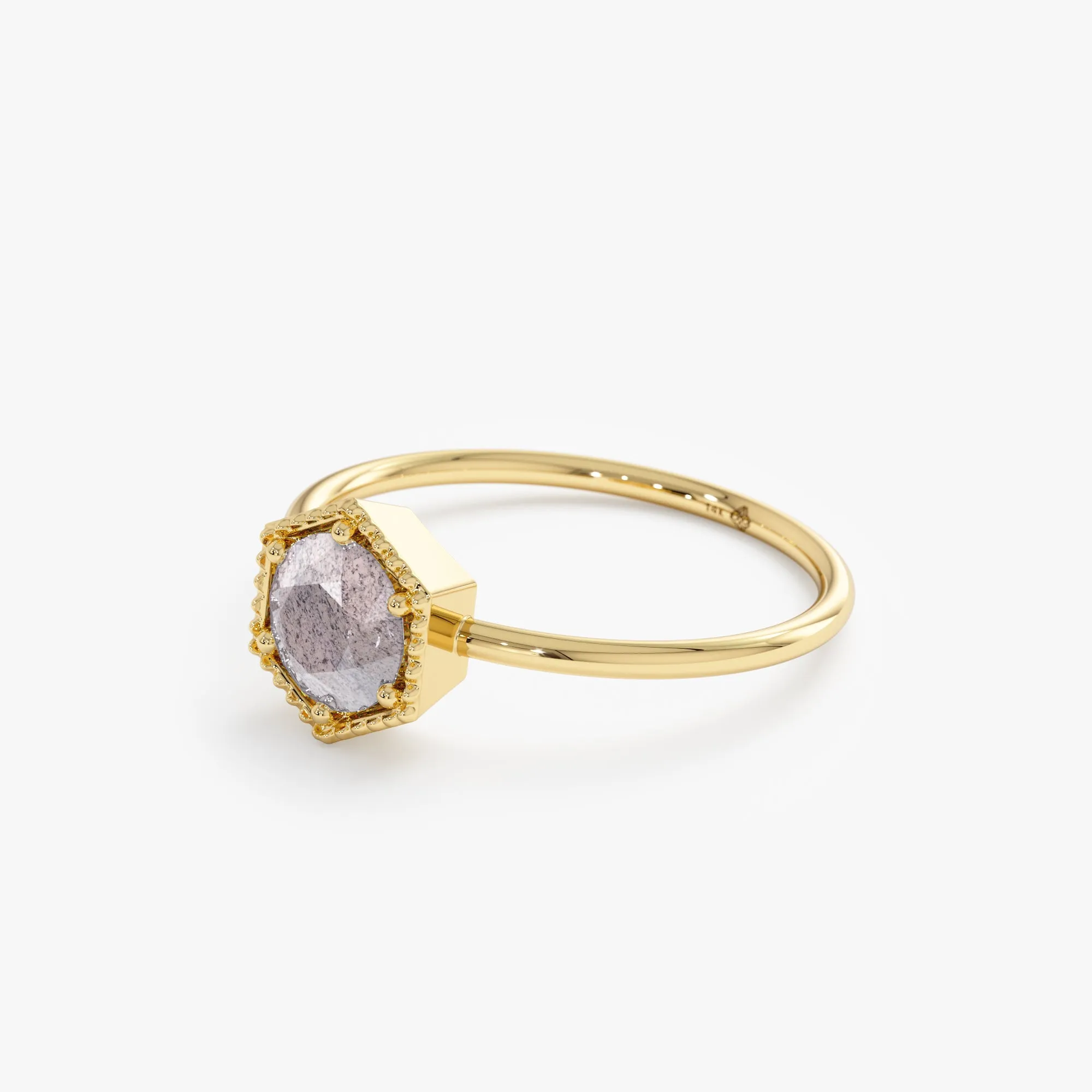 Hexagon Labradorite Ring, Anaya SARAHELISE