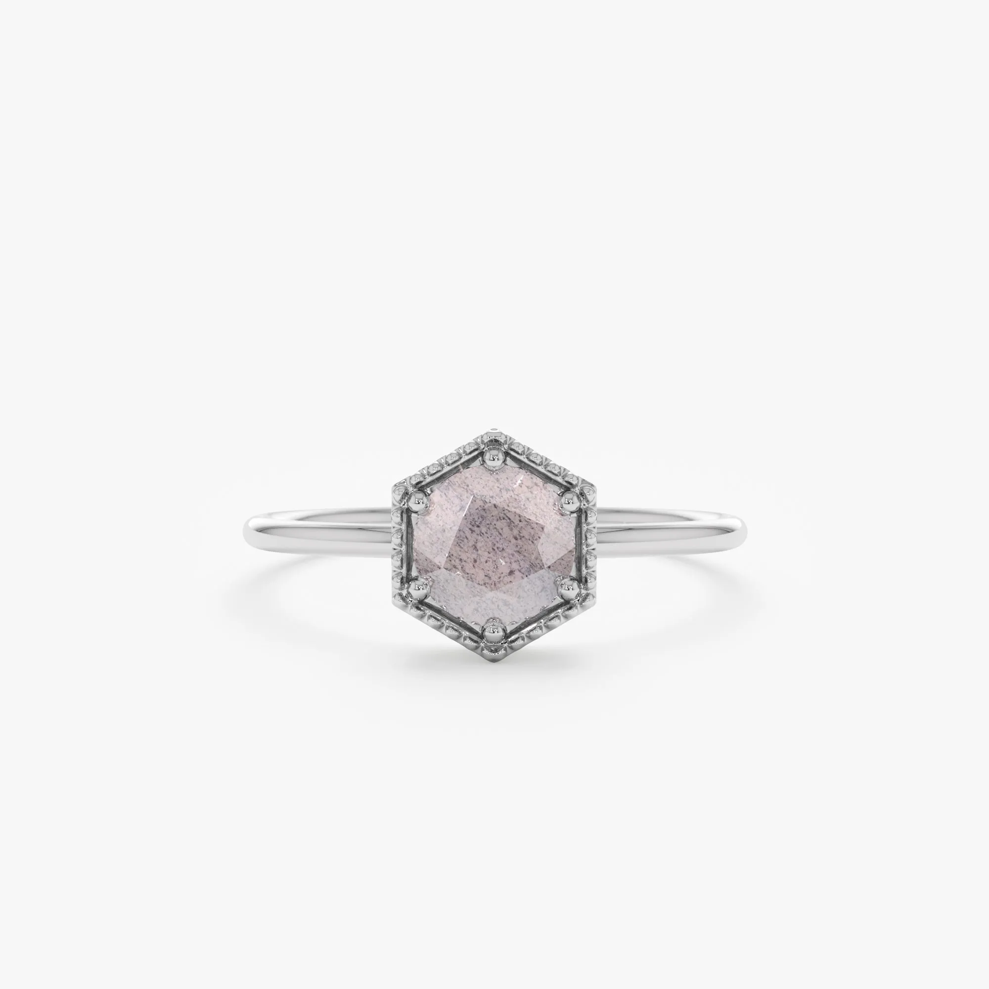 Hexagon Labradorite Ring, Anaya SARAHELISE