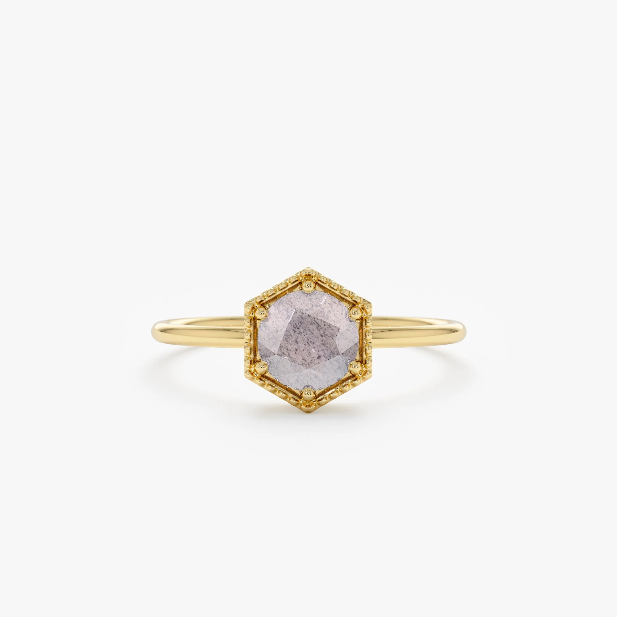 Hexagon Labradorite Ring, Anaya SARAHELISE