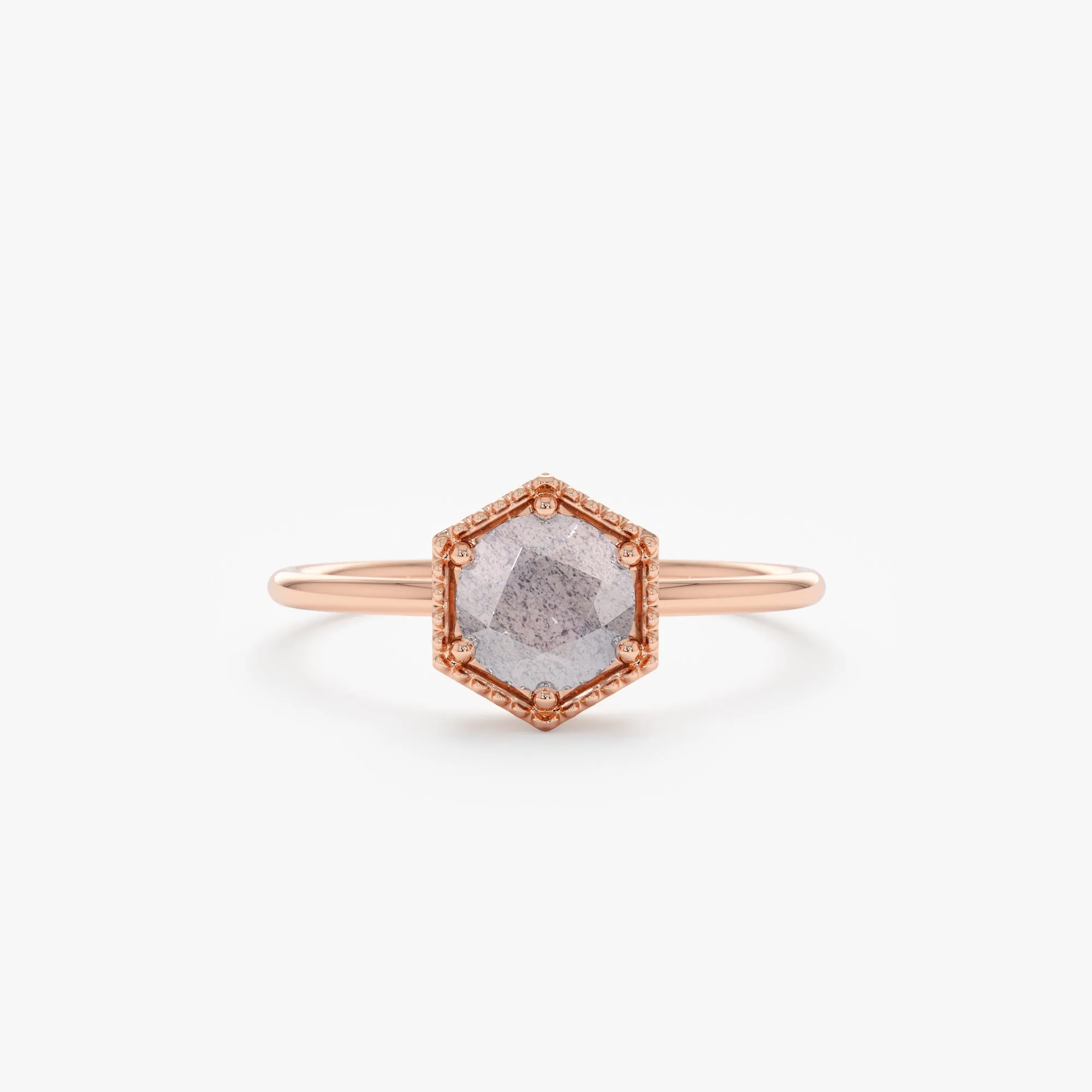 Hexagon Labradorite Ring, Anaya SARAHELISE