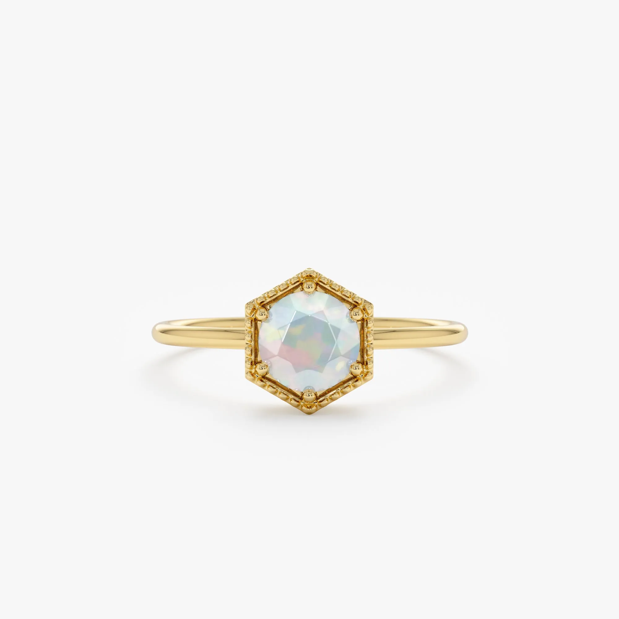 Hexagon Opal Ring, Anaya SARAHELISE