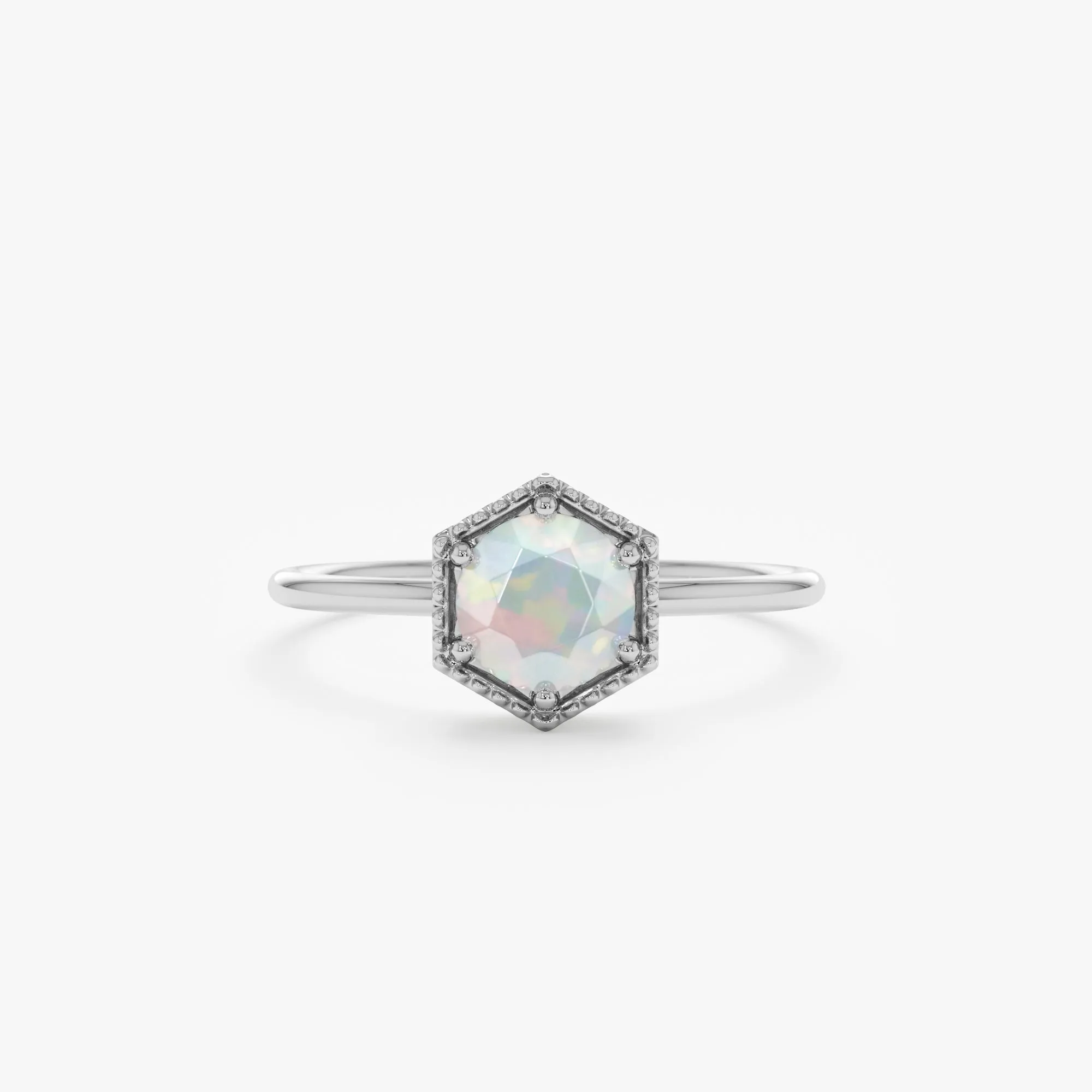 Hexagon Opal Ring, Anaya SARAHELISE