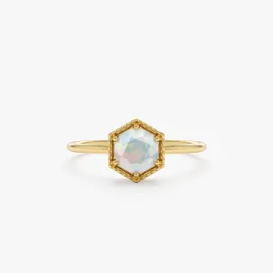 Hexagon Opal Ring, Anaya SARAHELISE