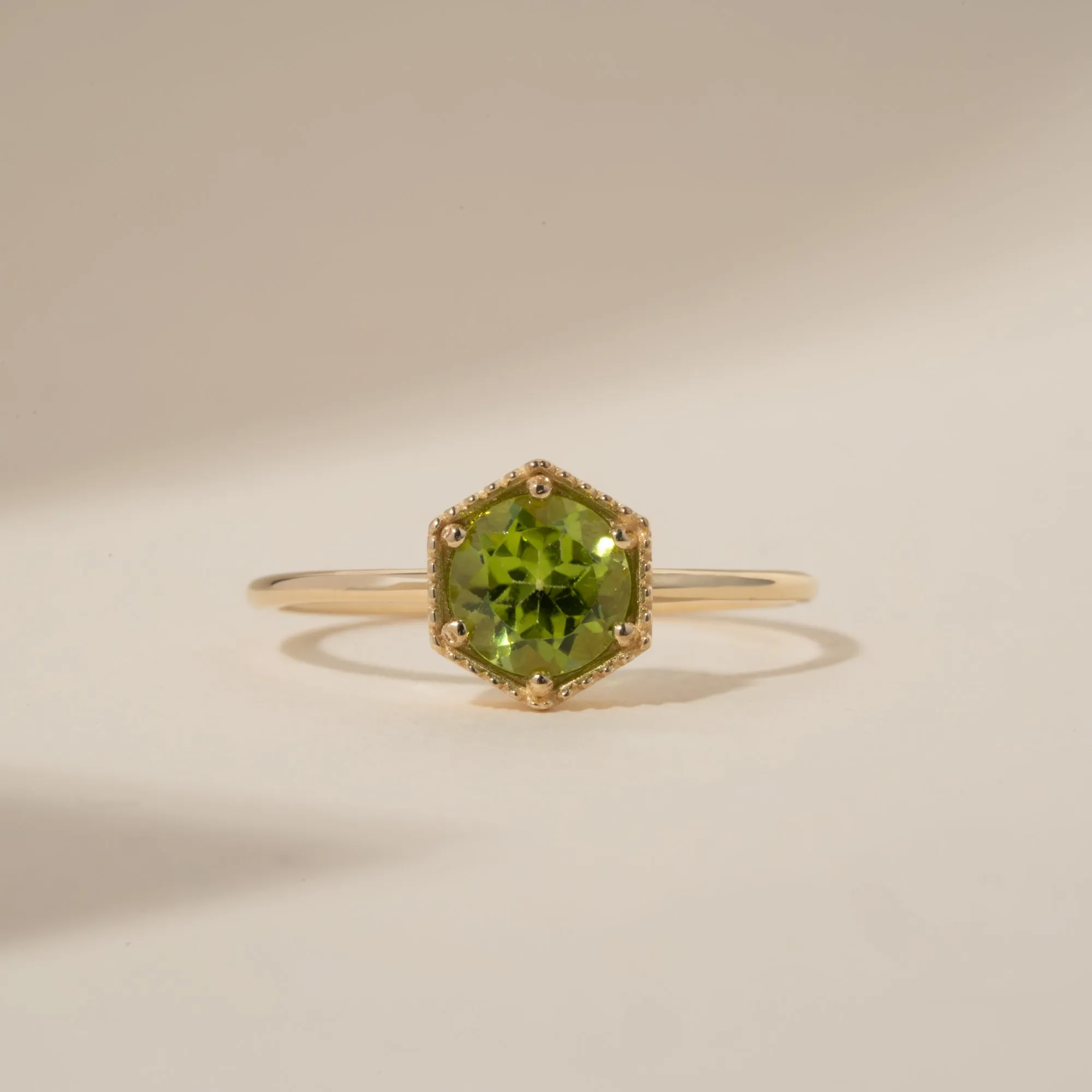 Hexagon Peridot Ring, Anaya SARAHELISE