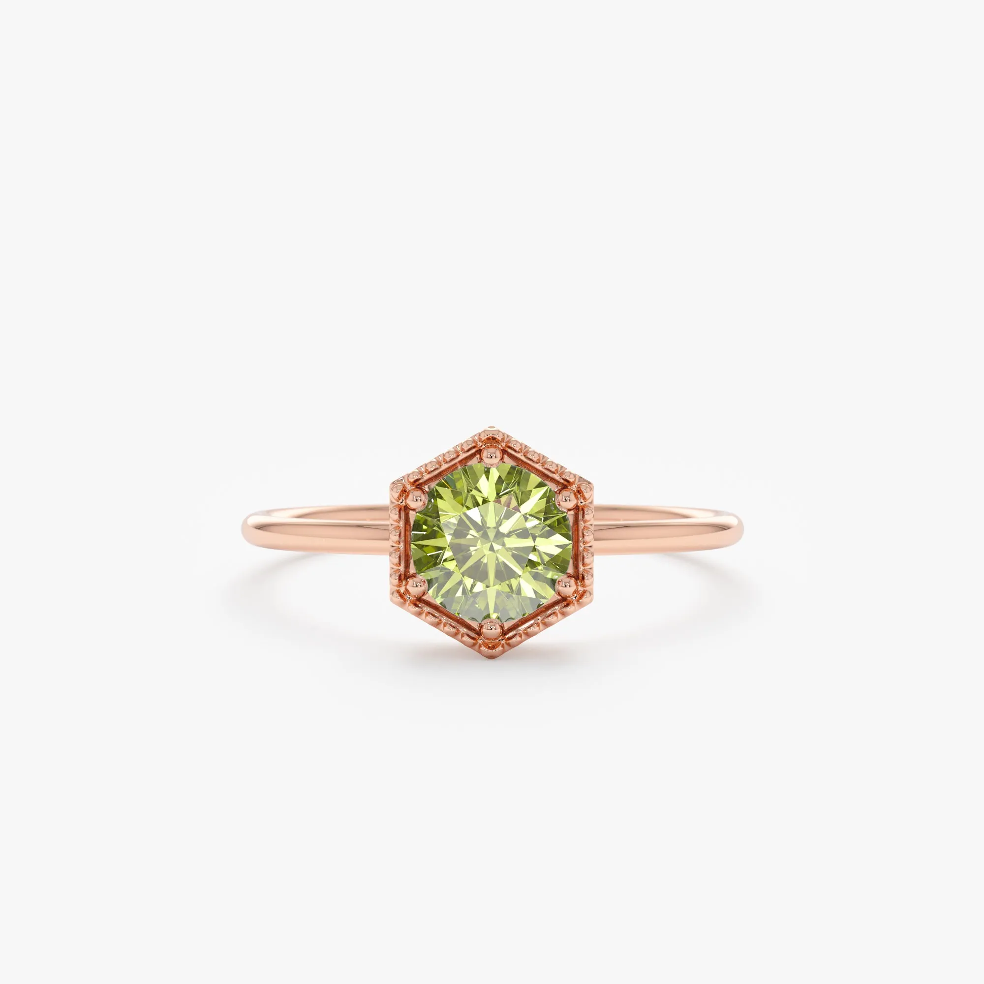 Hexagon Peridot Ring, Anaya SARAHELISE
