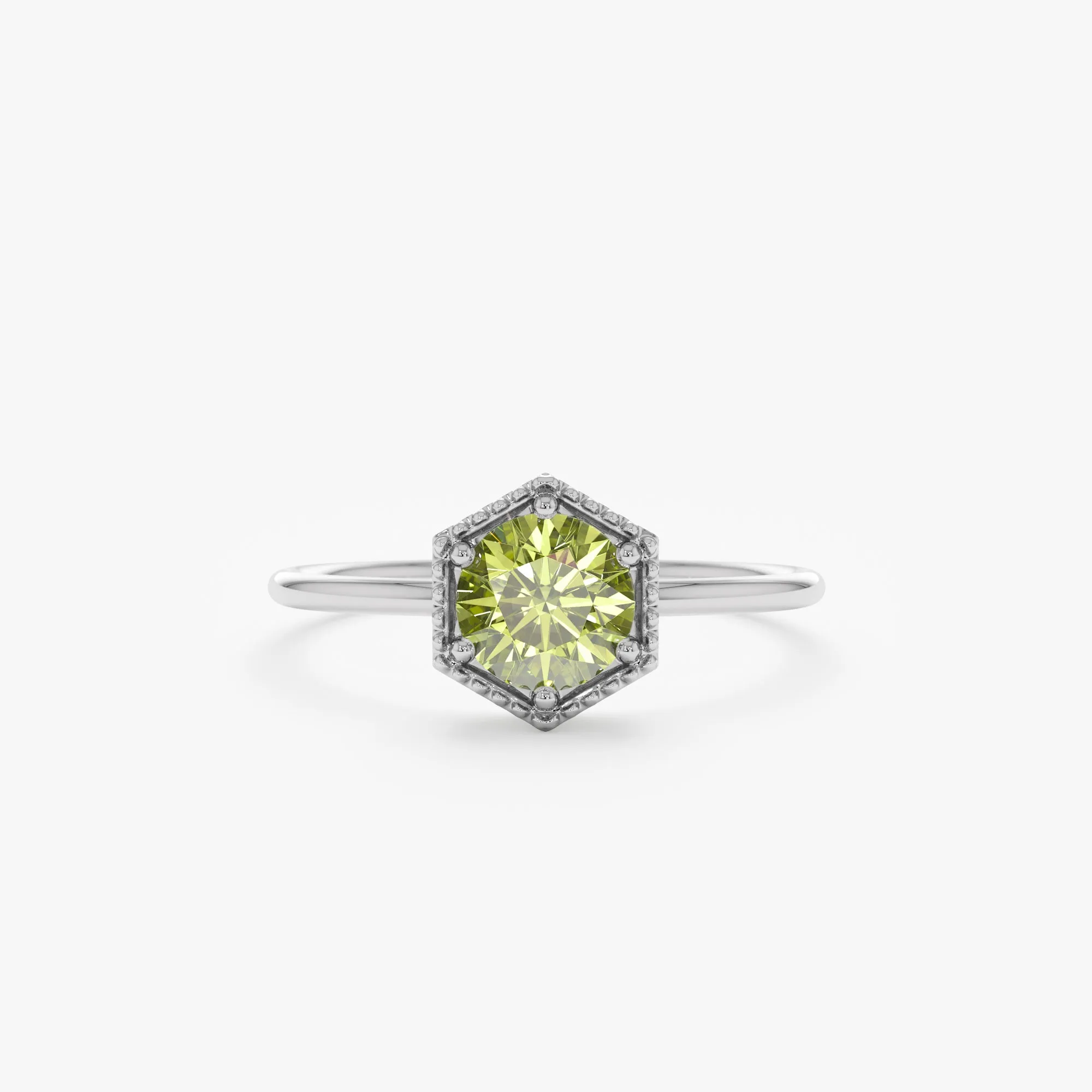 Hexagon Peridot Ring, Anaya SARAHELISE