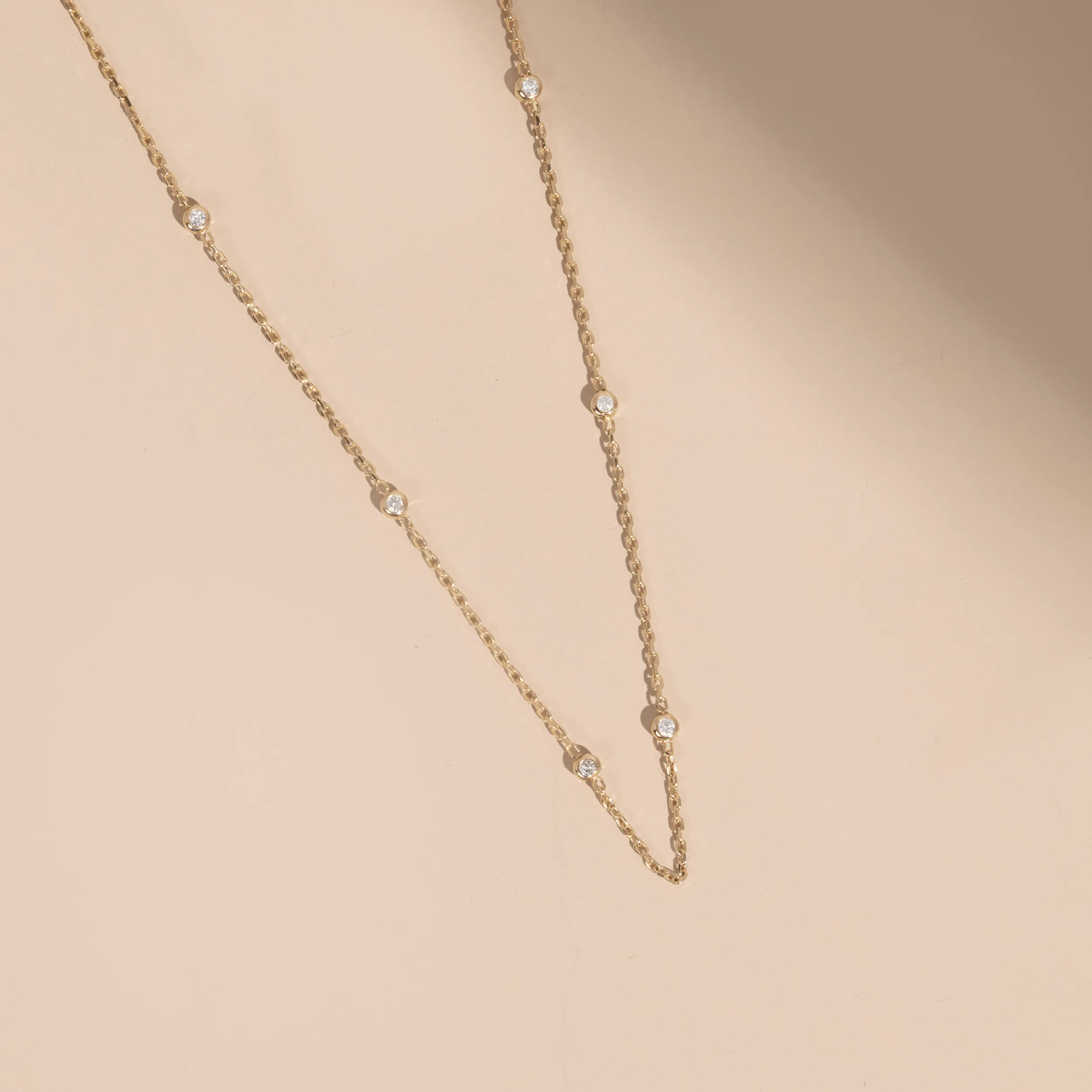 Itty Bitty Diamond Station Necklace, Tanya SARAHELISE