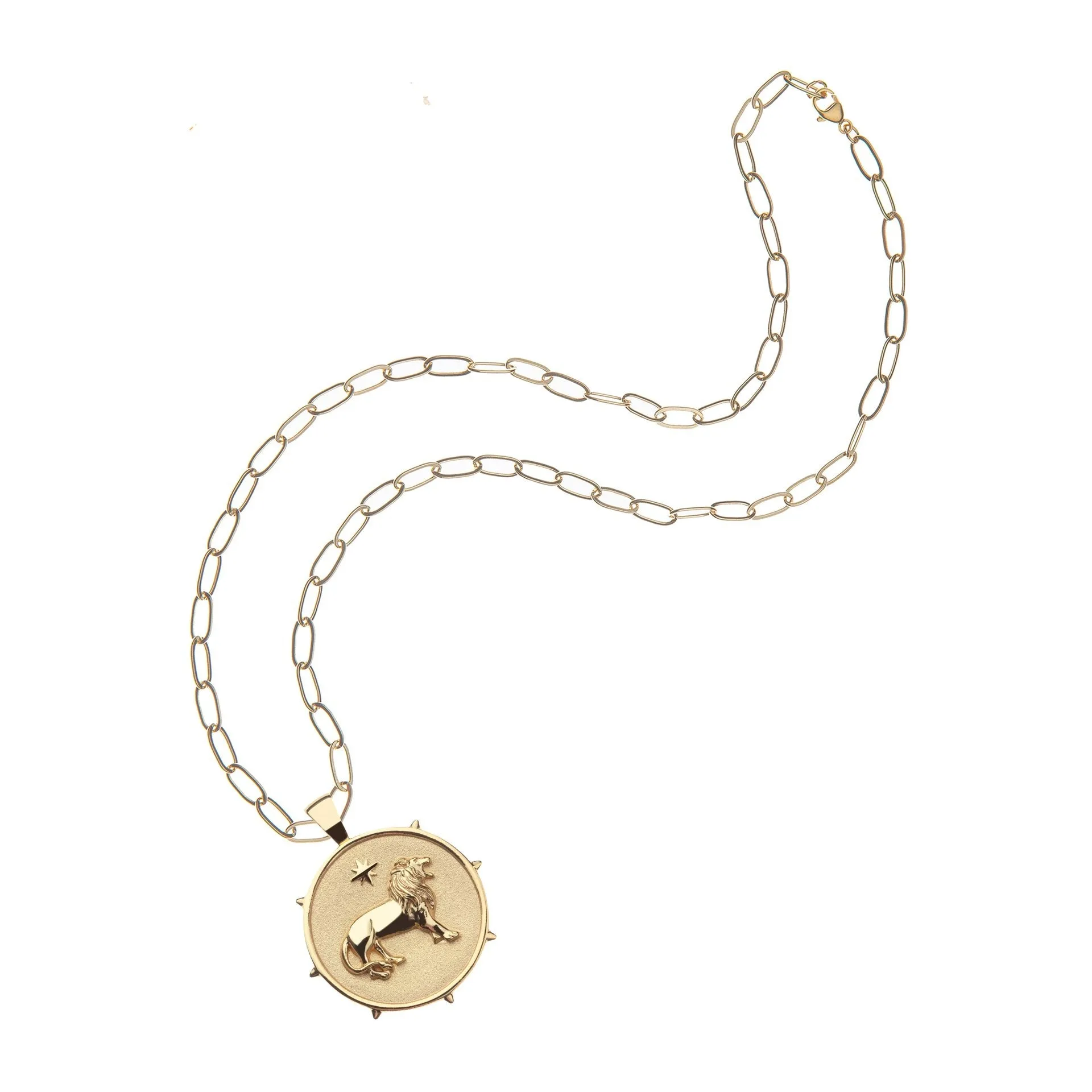 Jane Win COURAGE Original Coin Pendant Necklace Croghans