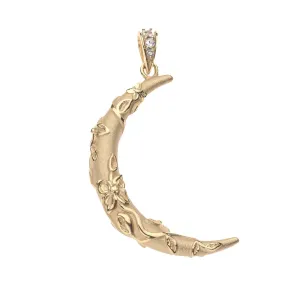 Jane Win FOREVER Vineyard Crescent Moon Pendant Necklace Croghans