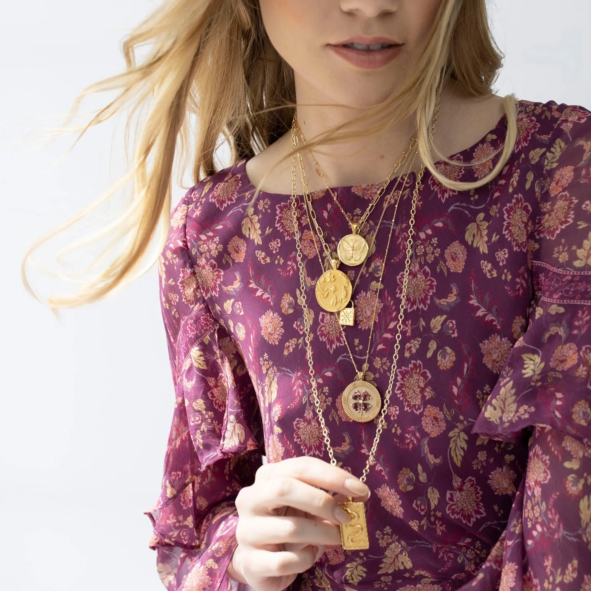 Jane Win Mini Twist Link Chain Necklace Croghans