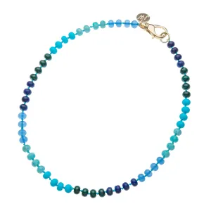 Jane Win Ombr Carved Stone Beaded Necklace Croghans