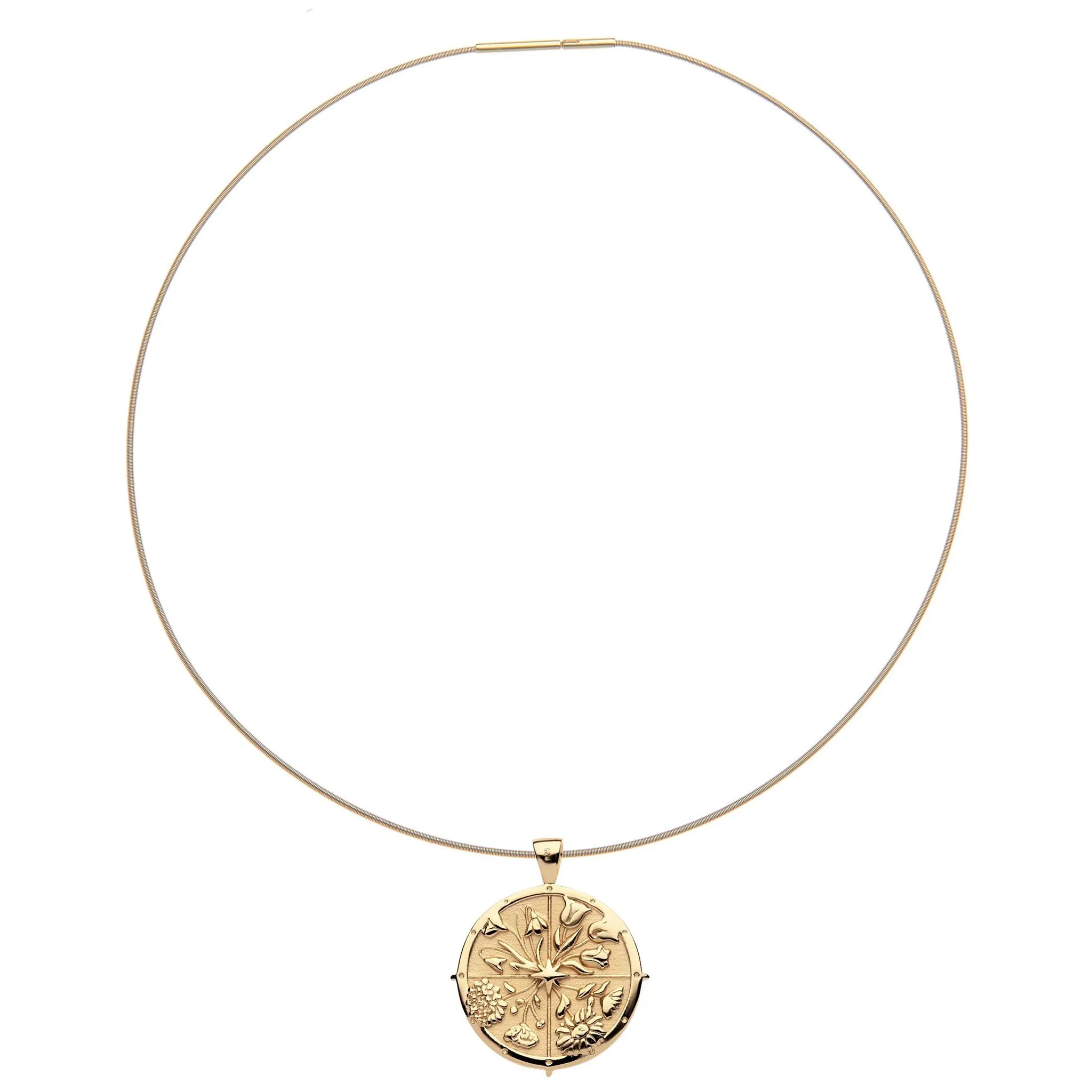 Jane Win Omega Wire Chain Necklace Croghans