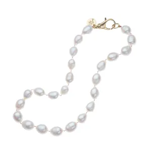 Jane Win White Pearl Knotted Beaded Necklace Croghans