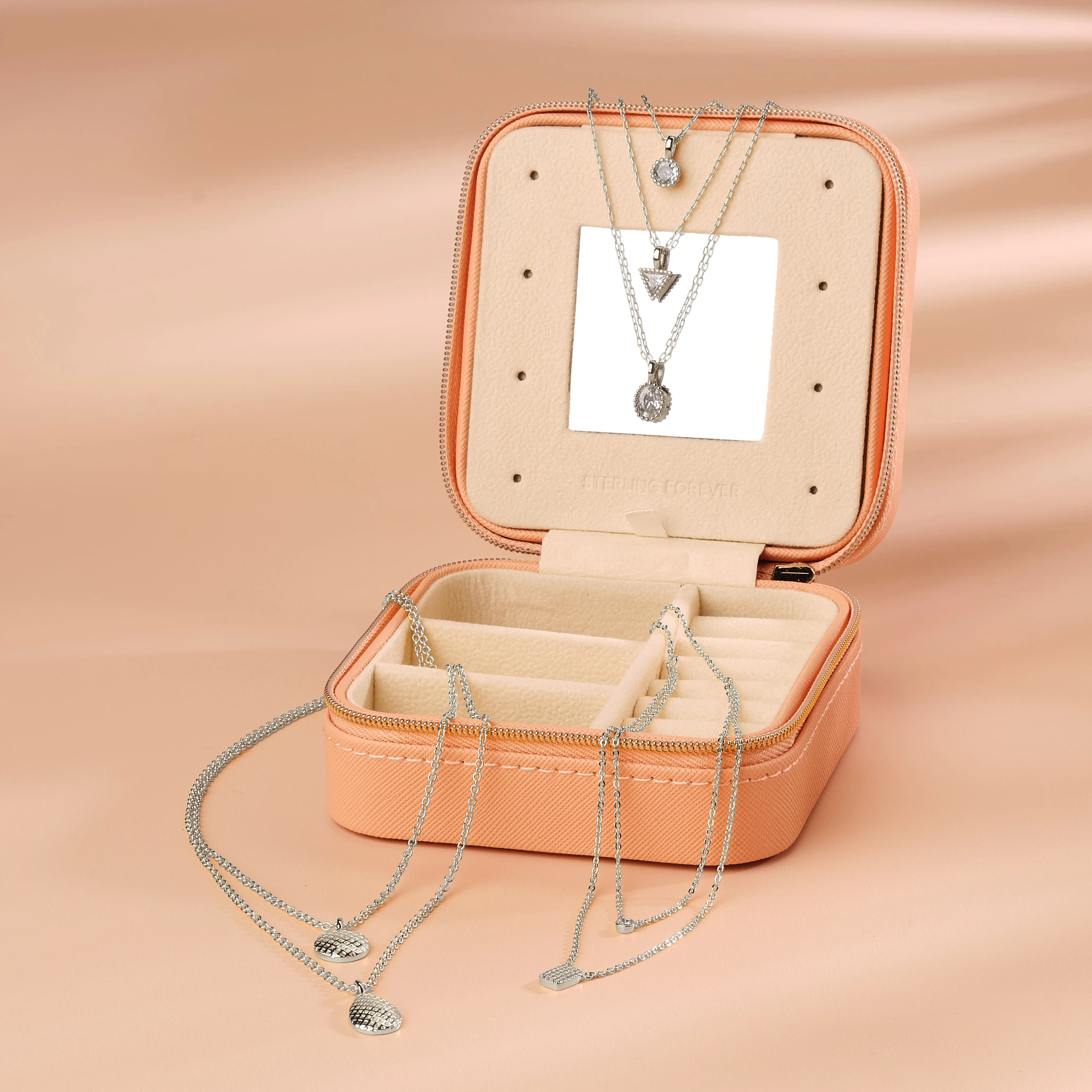Jewelry Case & Layering Necklace Bundle