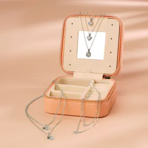 Jewelry Case & Layering Necklace Bundle