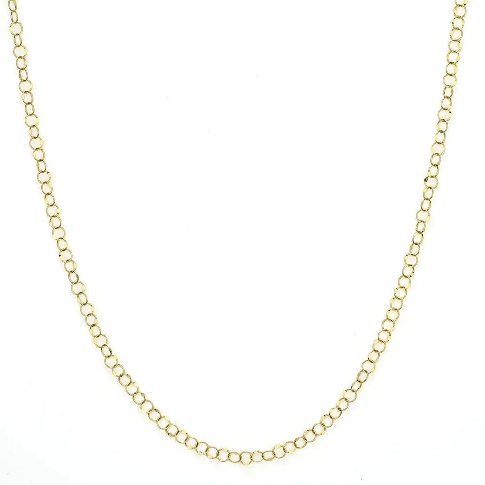 Jude Frances Hammered Circle Chain Necklace Croghans
