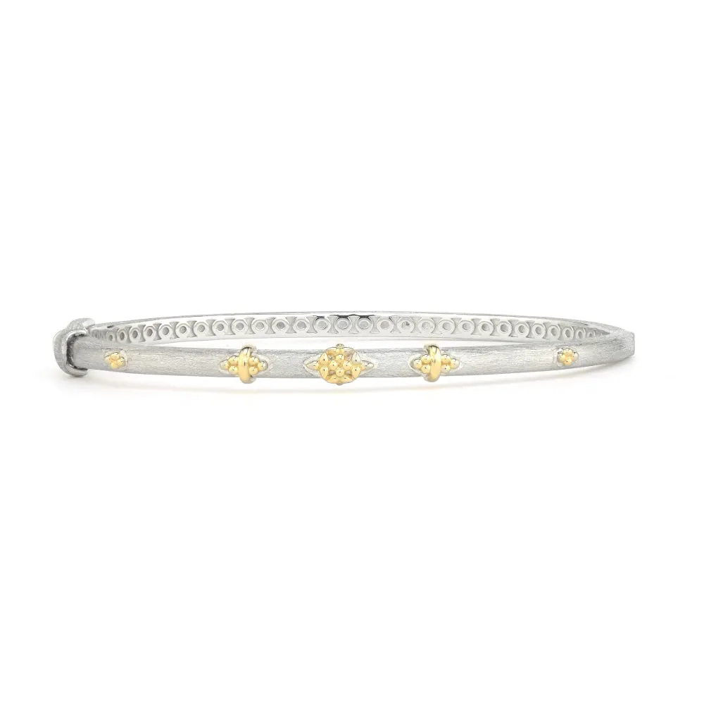 Jude Frances Mixed Metal Beaded Trio Bangle