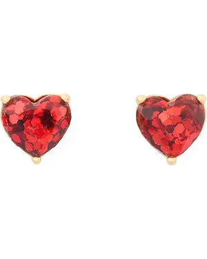 Kate Spade New York My Love Women's Red Multi Stone Heart Stud Earrings ERK324