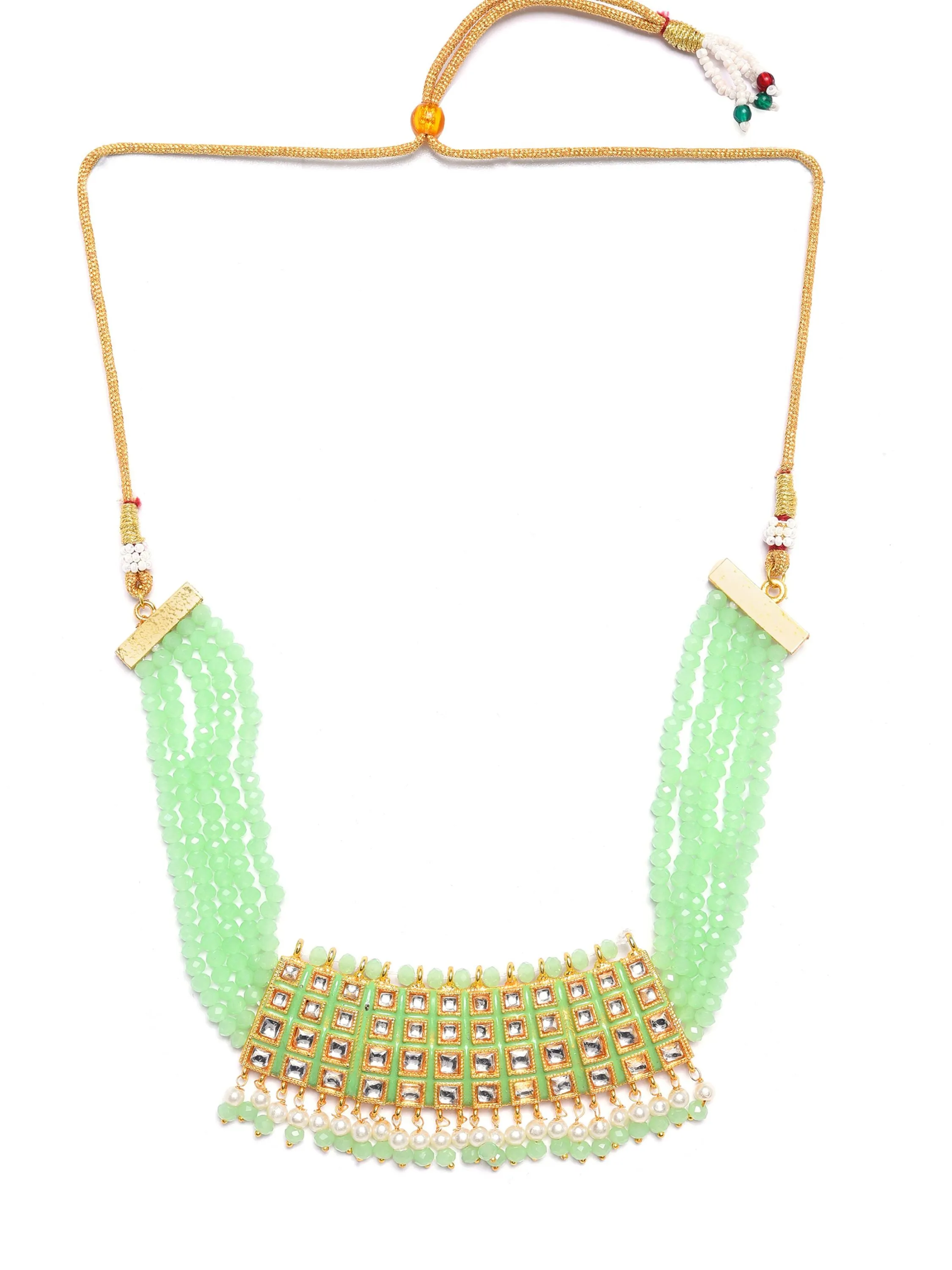 Kundan Meenakari Jaipuri Choker Set