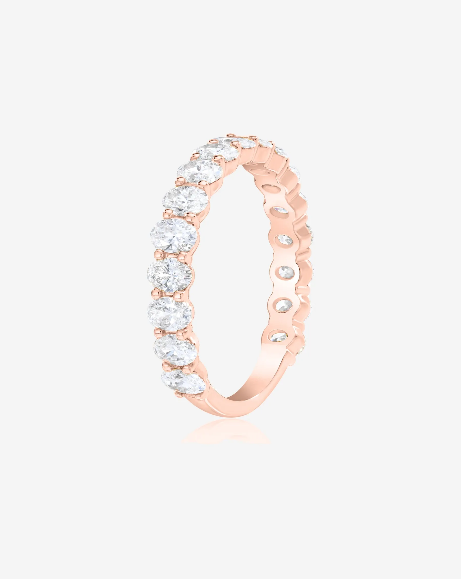 Lab Grown Oval 3/4 Diamond Band Ring Concierge