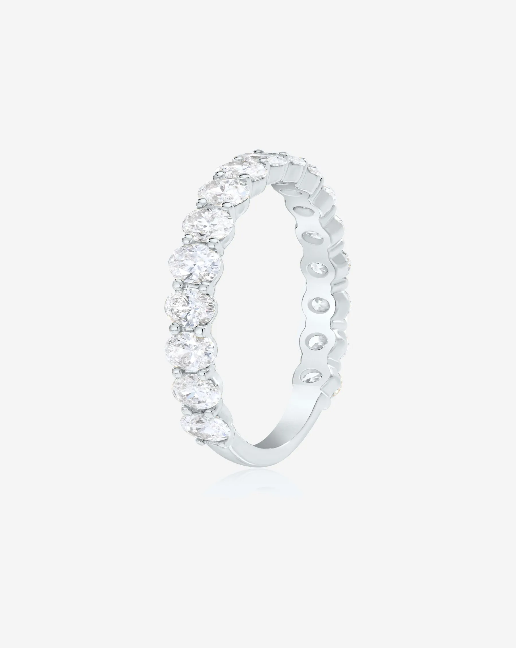 Lab Grown Oval 3/4 Diamond Band Ring Concierge