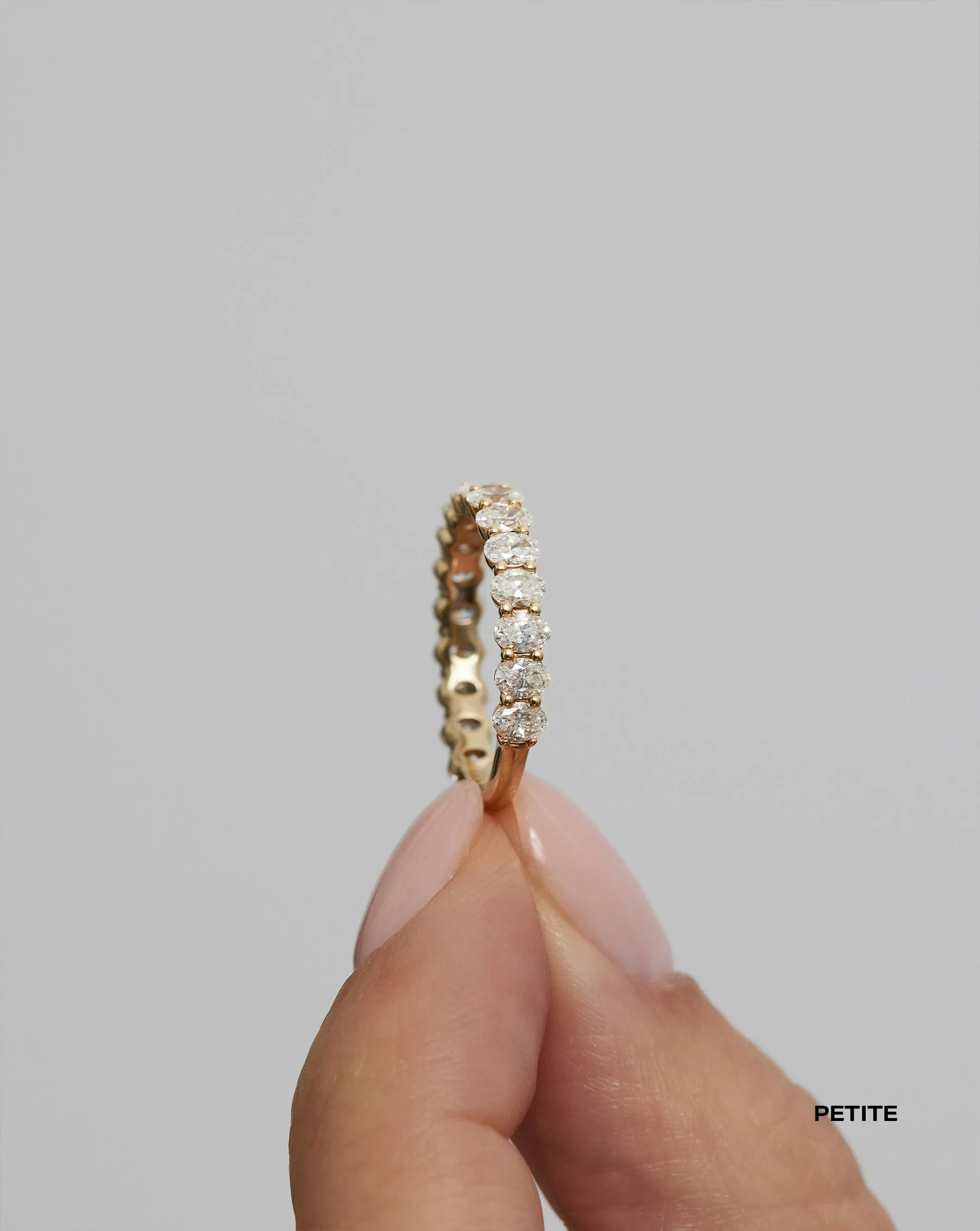 Lab Grown Oval 3/4 Diamond Band Ring Concierge