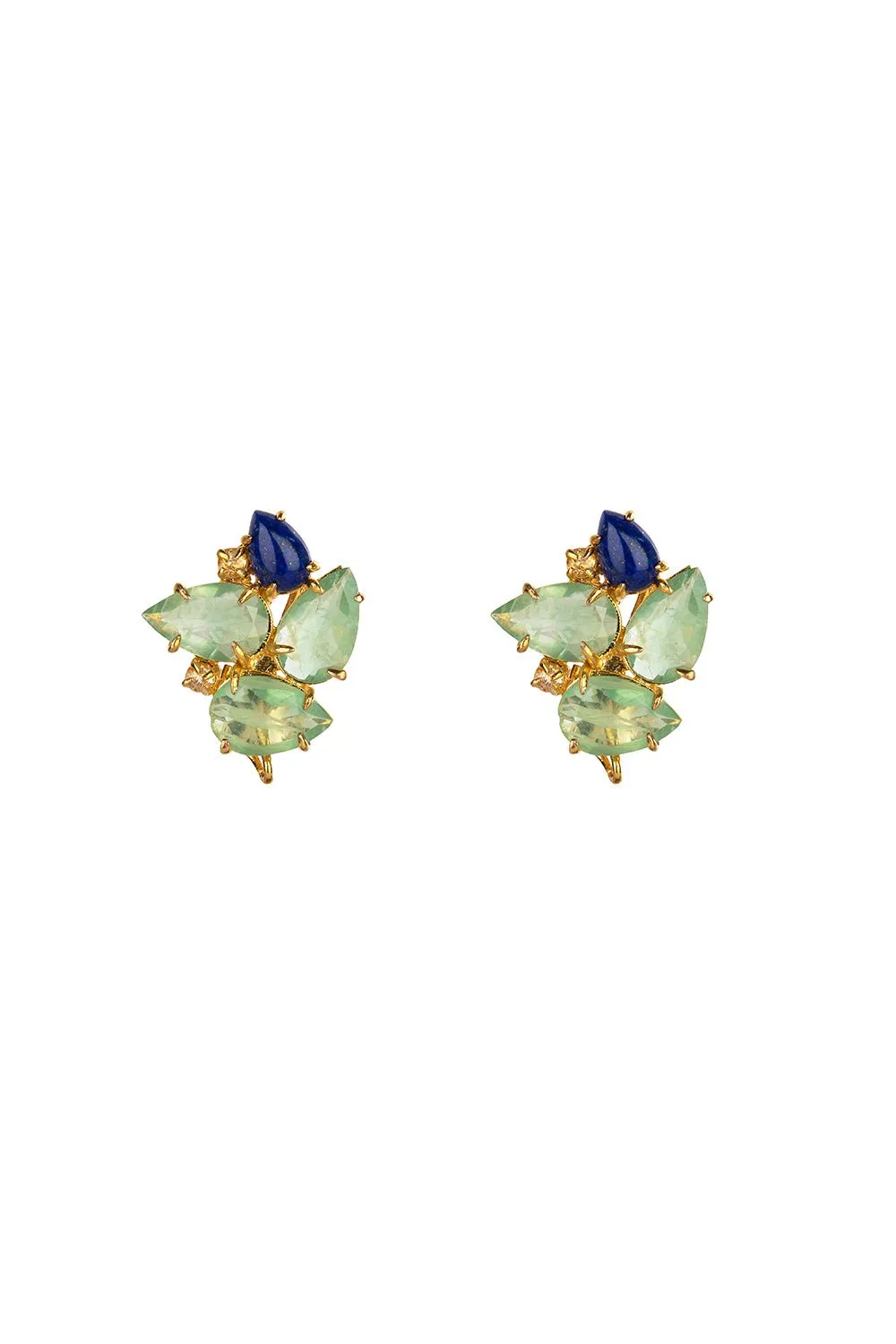 Lapis Fluorite Earrings