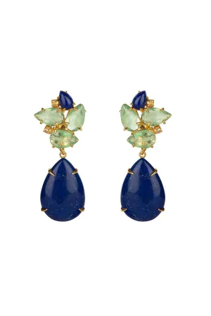 Lapis Fluorite Earrings