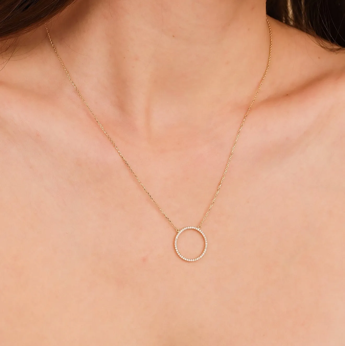 Large Circle Of Life Diamond Necklace, Lola SARAHELISE