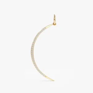 Large Diamond Crescent Charm, Aubree SARAHELISE