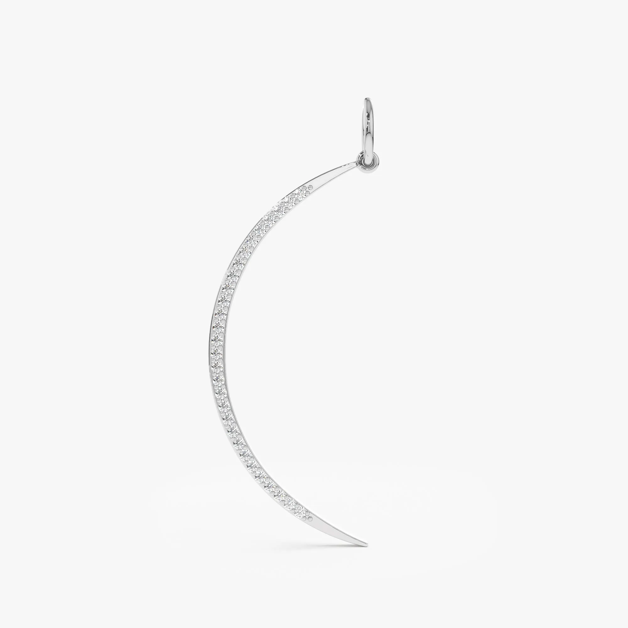 Large Diamond Crescent Charm, Aubree SARAHELISE