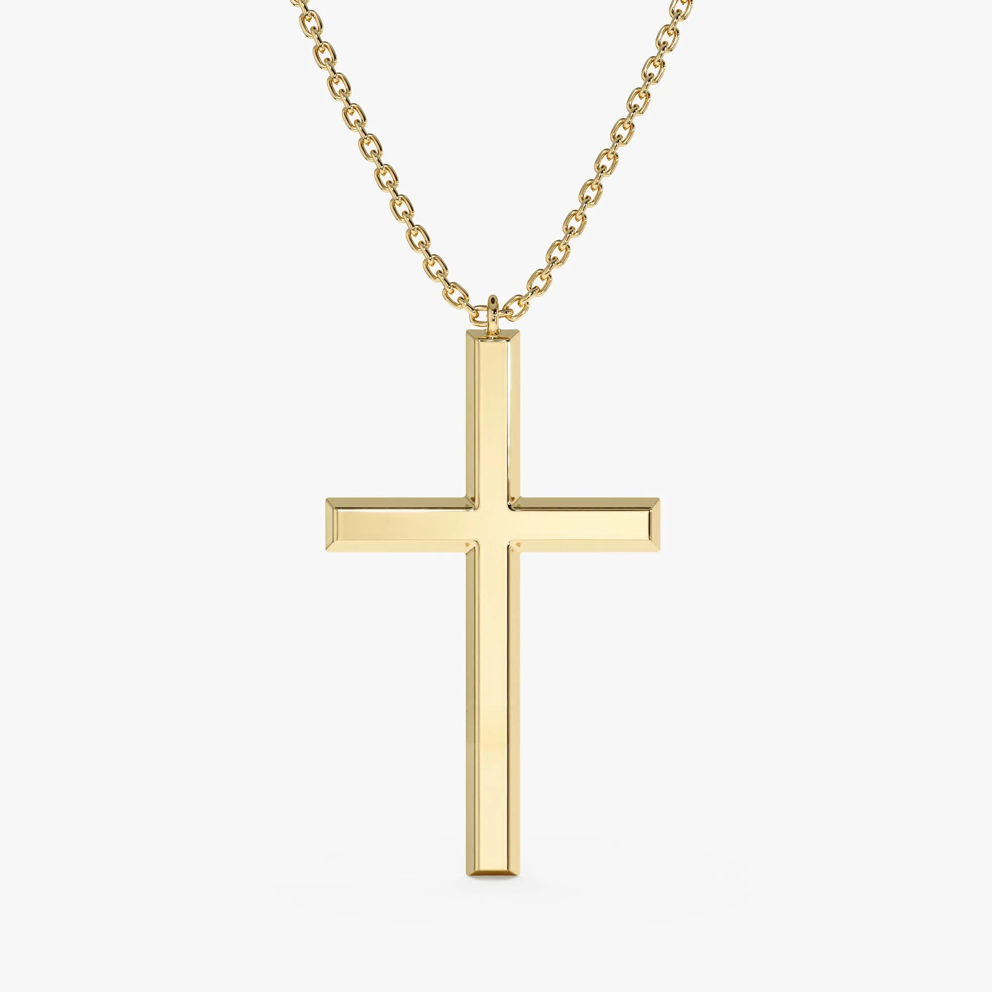 Large Gold Cross Necklace, Amari SARAHELISE