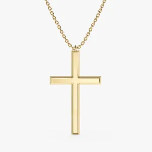 Large Gold Cross Necklace, Amari SARAHELISE